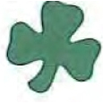 Mylar Confetti Shapes Shamrock (5")